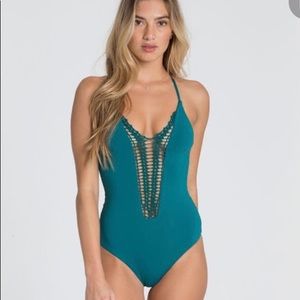Billabong Hippie Hooray Crochet One Piece